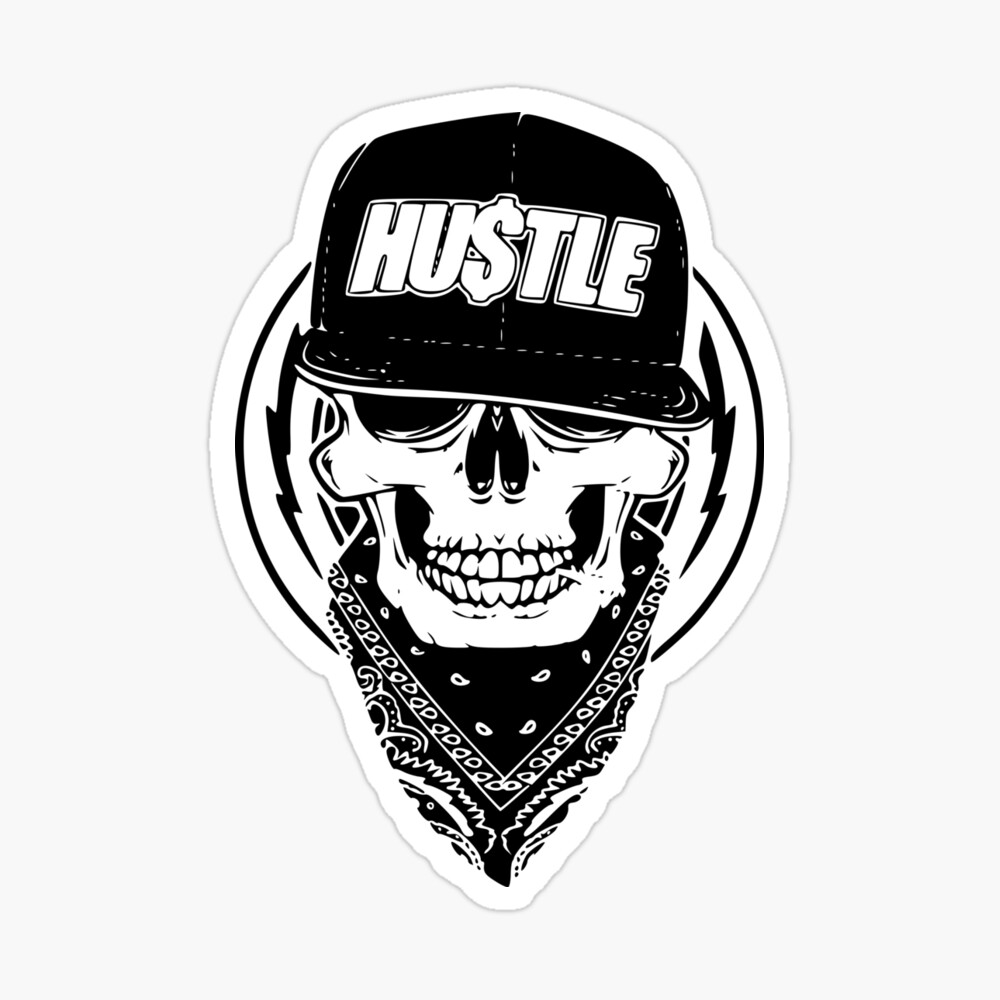 Hustle Skull Bandana" iPhone Case for Sale by Rawpixel |