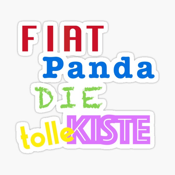 FIAT Panda - La grande boîte Sticker