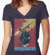 Tracksuit Rocket Man Women's Fitted V-Neck T-Shirt