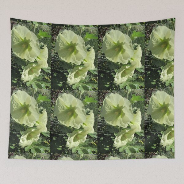 Item preview, Green Hollyhocks  (Alcea) designed and sold by lezvee.