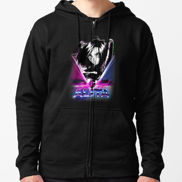 Nineties Battle Angel Zipped Hoodie