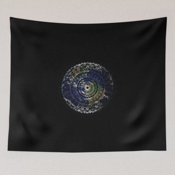 Item preview, Fire mandala pattern Planet Earth Universe designed and sold by Elpano.