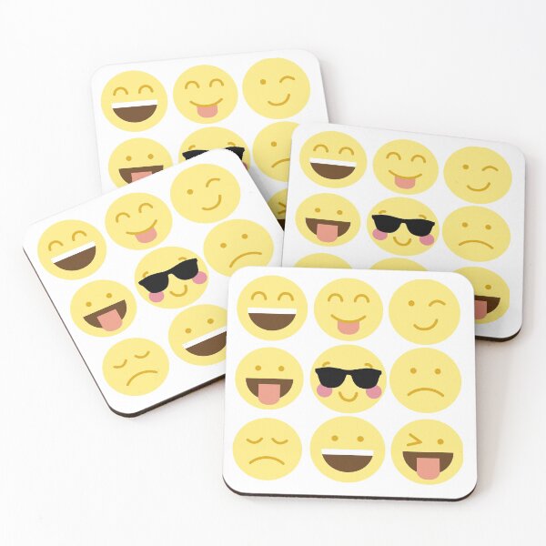Item preview, different emojis,different types of mood,cute simple designed and sold by Urban Binge.