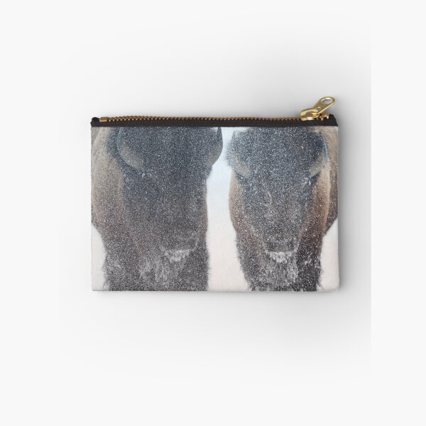 Item preview, Two Bison In Snow by OLena Art - brand designed and sold by Rocky Mountain Artistry.
