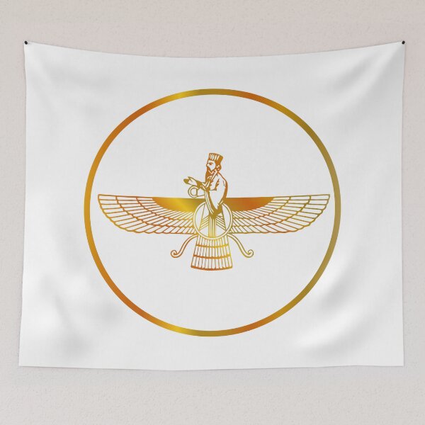 Item preview, Prophet Zarathustra, Zarathushtra Spitama, or Ashu Zarathushtra- symbols of Zoroastrianism Farvahar designed and sold by Shawlin Islam.