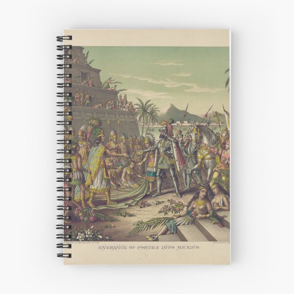 Item preview, Entrance of Cortez into Mexico Meeting Montezuma November 8 1519 designed and sold by allhistory.