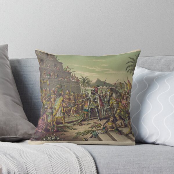 Item preview, Entrance of Cortez into Mexico Meeting Montezuma November 8 1519 designed and sold by allhistory.