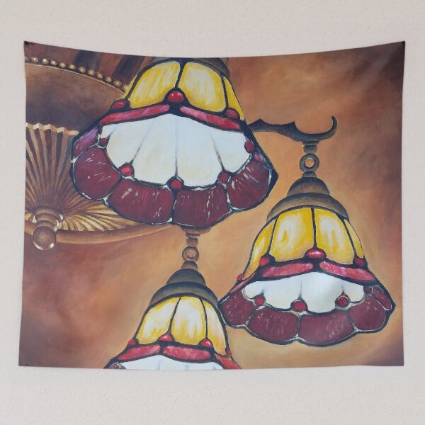 Item preview, Ceiling Lamps In Red and Orange designed and sold by dragonbee.