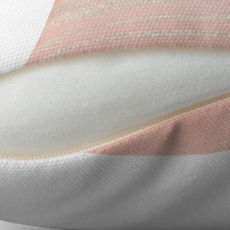 Alternate view of Glitter and Metal Foil Strokes on Blush Rosegold Metal Throw Pillow