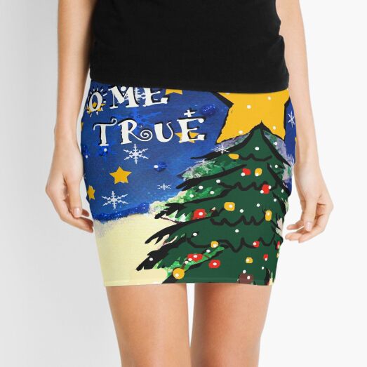 may your christmas dreams come true Mini Skirt