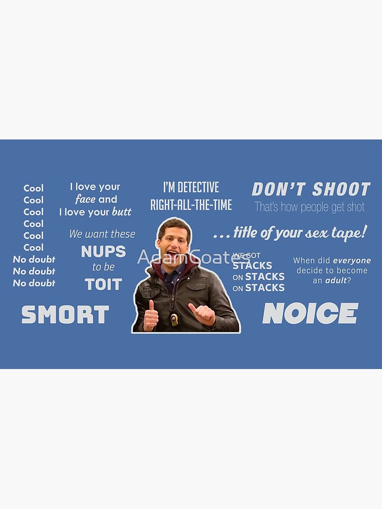 Brooklyn 99 Jake Peralta Quotes Postcard By Adamcoates Redbubble