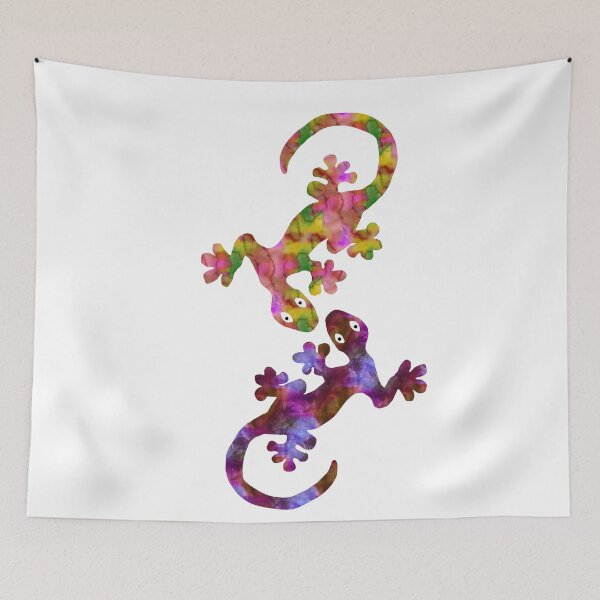 Item preview, Un par de gecos acuarela designed and sold by GrimalkinStudio.
