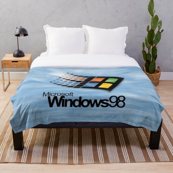 Windows 98 Start Screen Throw Blanket