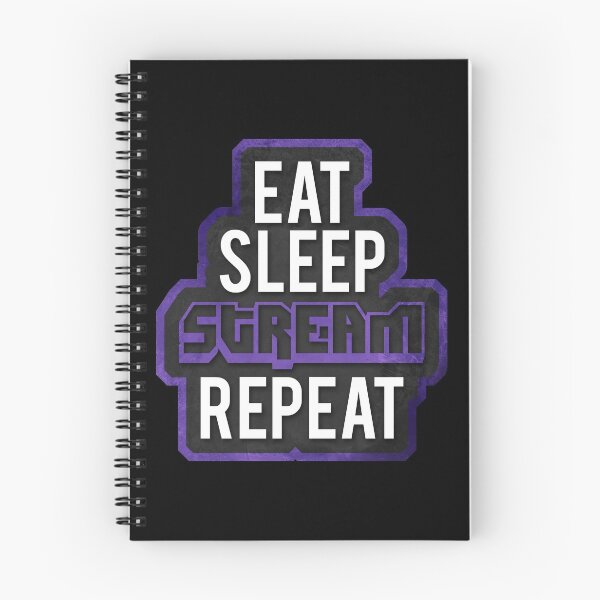 Item preview, TWITCH - Eat, Sleep, Stream - REPEAT designed and sold by OtakuAttack.