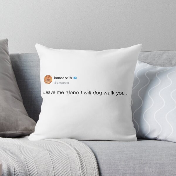 I will dog walk you Throw Pillow