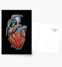 Heart Grenade Postcards