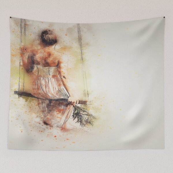 Item preview, Drawing - Girl - Art designed and sold by RedVico.