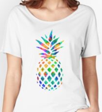 Rainbow Pineapple Women's Relaxed Fit T-Shirt