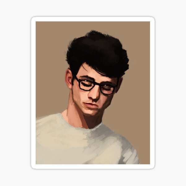 A guy in glasses Sticker
