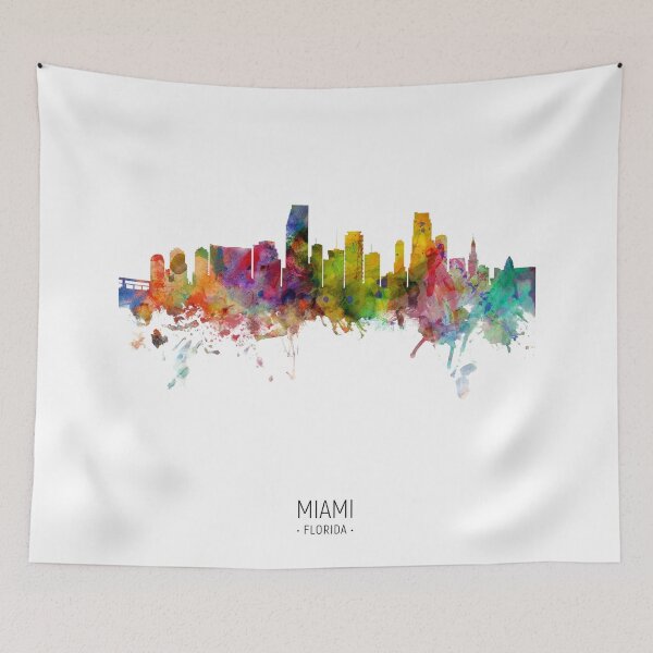 Item preview, Miami Florida Skyline designed and sold by ArtPrints.