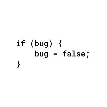 Artwork thumbnail, JavaScript - If Bug Bug Equals False (Inverted) by developer-gifts