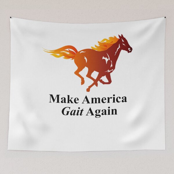 Item preview, Funny Horse - Funny Horse Shirt - Make America Gait Again - Horse Gift - Gift For Horse Lovers - Horse Drawing designed and sold by Galvanized.