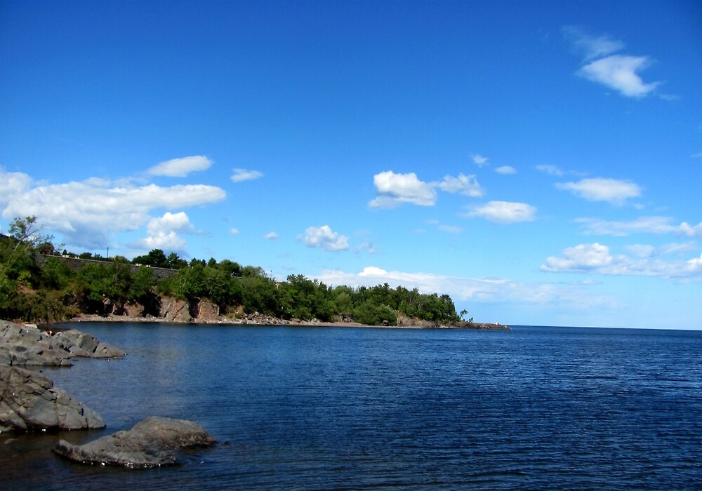 "Duluth, MN Land of Sky Blue Water" by ACImaging Redbubble