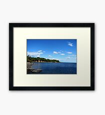 Duluth, MN: Land of Sky Blue Water Framed Print