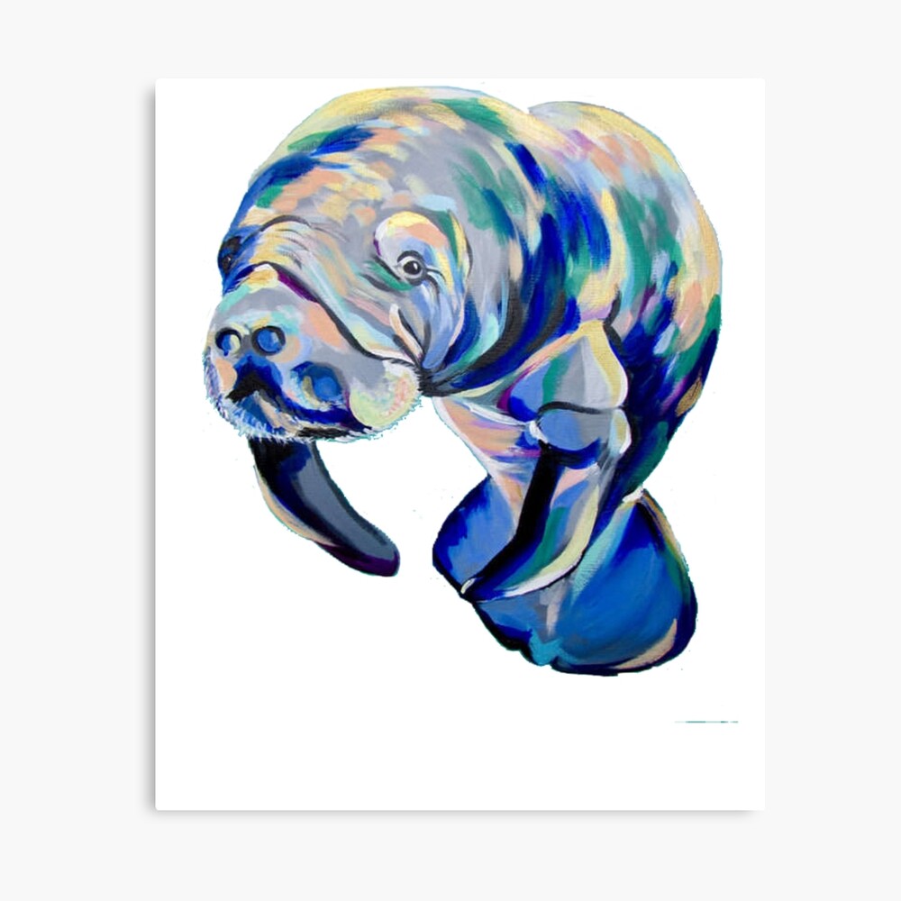 "Manatee Painting - Manatee Gift - Gift For Manatee Lovers - Manatee