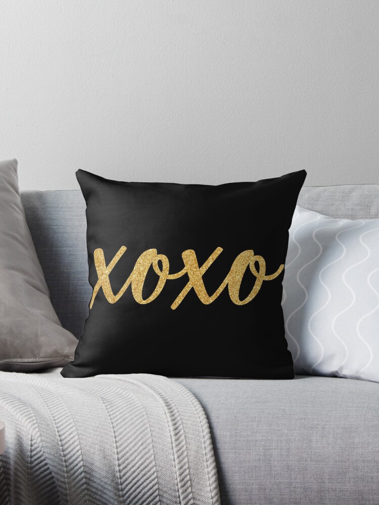 Hugs and Kisses Love Inspirational Quote Words Pillow Cushion