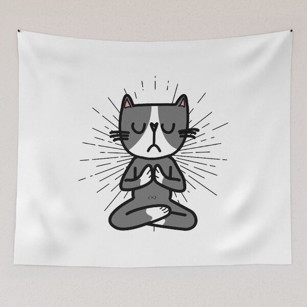Item preview, This cat does not make a theather because he meditates for a higher self designed and sold by Fotogreasy.