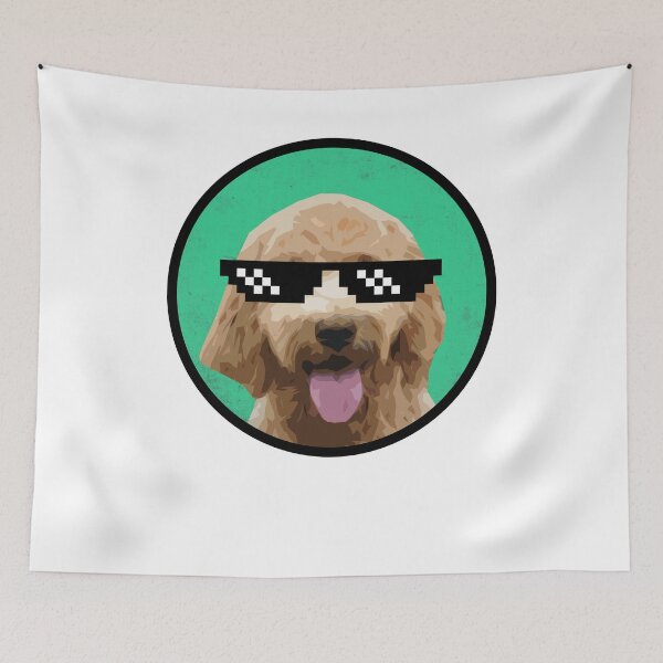Item preview, Golden Doodle with Glasses designed and sold by hadicazvysavaca.