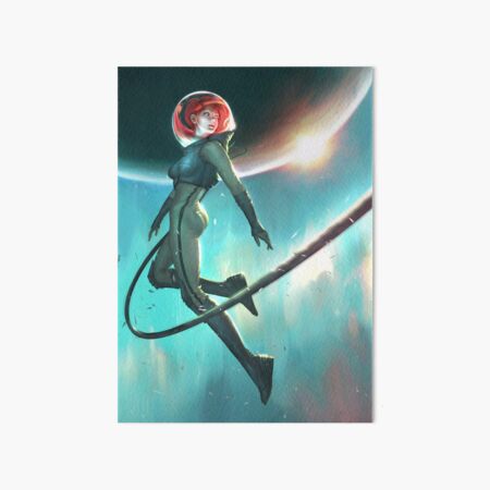 Astronaut girl Art Board Print