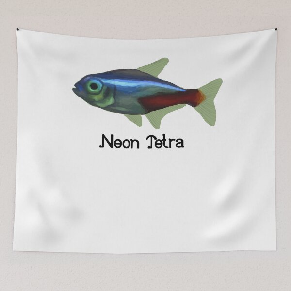Item preview, Neon Tetra - Neon Tetra Painting - Neon Tetra Shirt - Marine Biologist Gift - Fish Painting designed and sold by Galvanized.