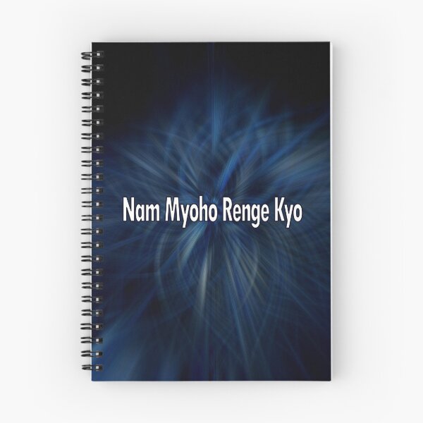 Item preview, Nam Myoho Renge Kyo Blue Abstract designed and sold by wordznart.