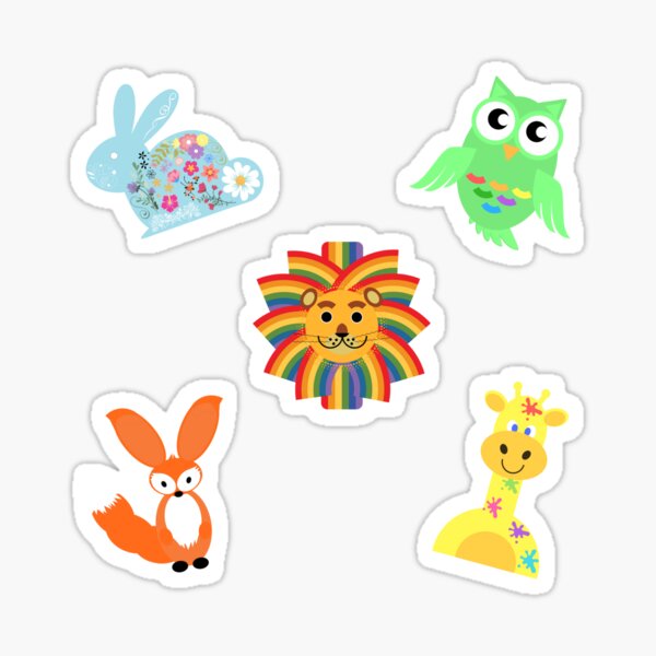Cute animal sticker pack Sticker