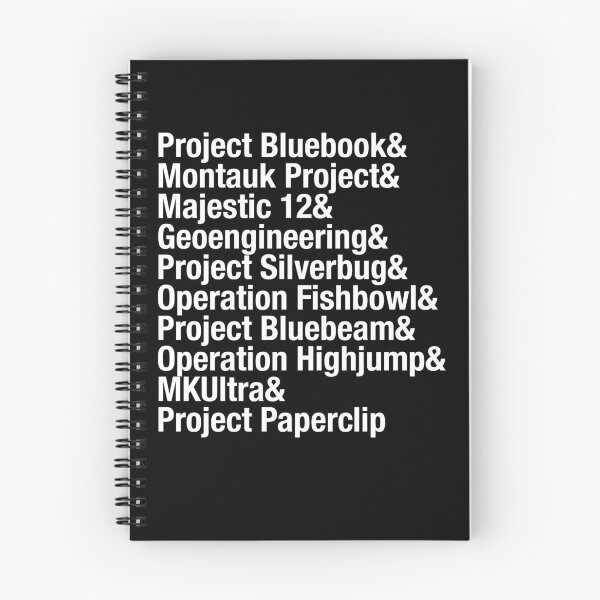 Item preview, Greatest Conspiracies list,  Project Bluebook, UFO's, aliens. Typography list. designed and sold by azule1.