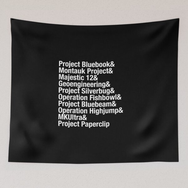 Item preview, Greatest Conspiracies list,  Project Bluebook, UFO's, aliens. Typography list. designed and sold by azule1.