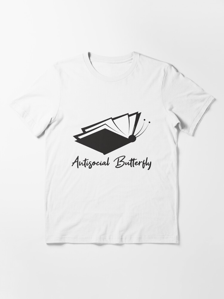 Alternative Ansicht von Antisocial Butterfly Book Lover - Introverts Quotes Gift Essential T-Shirt