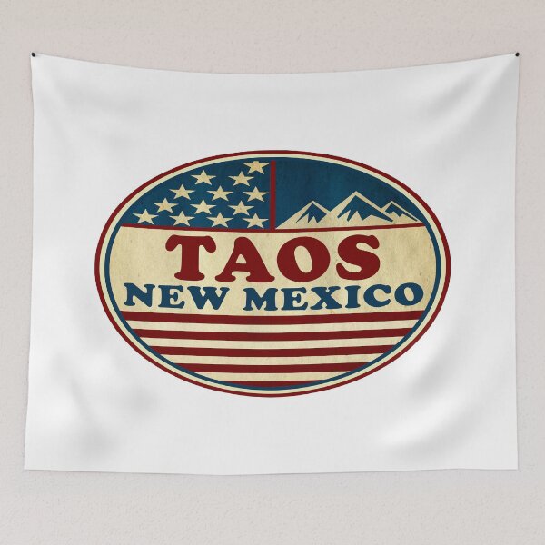Item preview, Ski Taos New Mexico Skiing Patriotic Red White Blue designed and sold by DESTINATIONS DECAL.