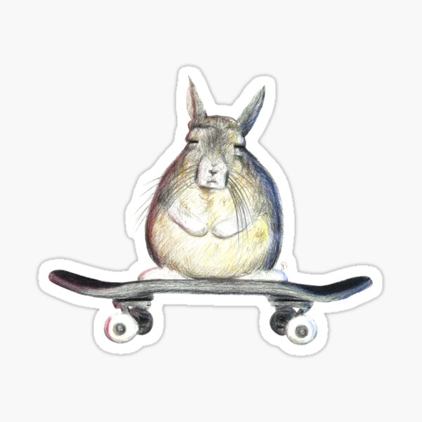 Item preview, Skating Vizcacha designed and sold by Zilo Arts.