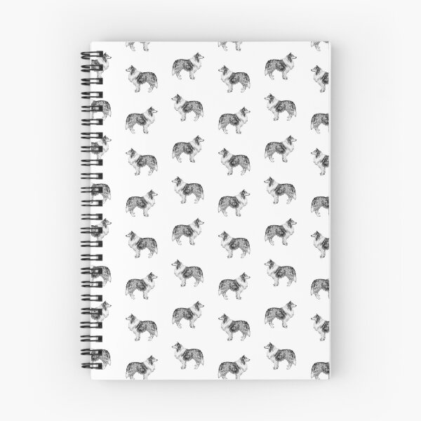 Item preview, Vintage Rough Collie Dog Pattern / Rough Collie Pouch Rough Collie Bag Rough Collie Cubierta para portátil Rough Collie Reloj Rough Collie Art Rough Collie Journal designed and sold by conkberry.