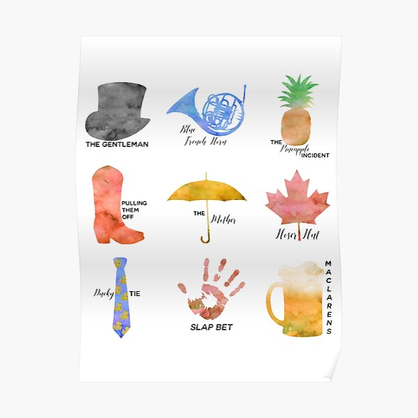 Symboles HIMYM Poster