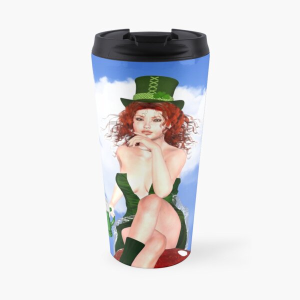 St. Patrick´s Day Design Red Pat Thermobecher