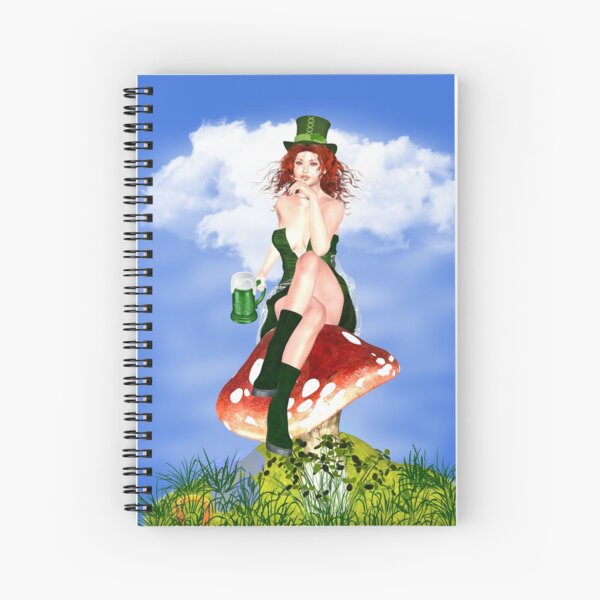 St. Patrick´s Day Design Red Pat Spiralblock