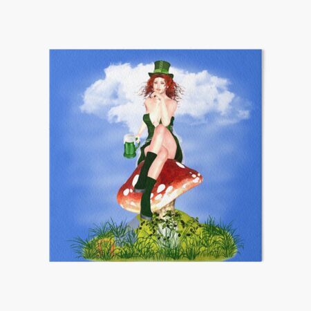 St. Patrick´s Day Design Red Pat Galeriedruck