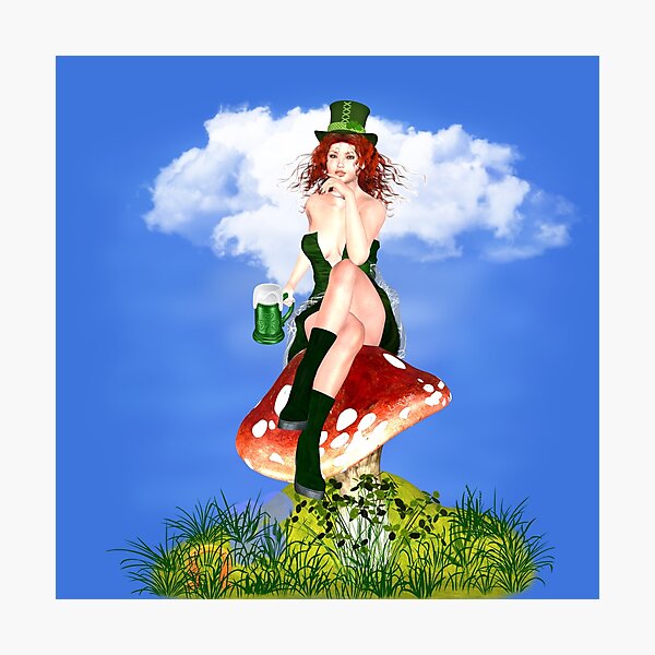 St. Patrick´s Day Design Red Pat Fotodruck