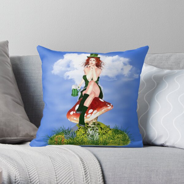 St. Patrick´s Day Design Red Pat Dekokissen