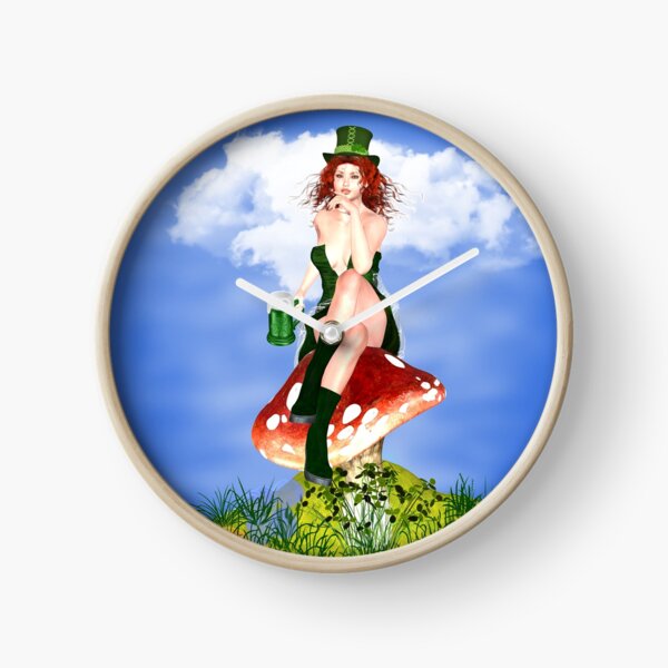 St. Patrick´s Day Design Red Pat Uhr