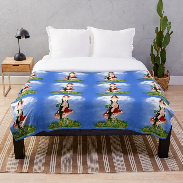 St. Patrick´s Day Design Red Pat Fleecedecke